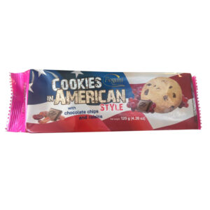 COOKIES AMERICAN CHOCO/RAISINS 20X120GR