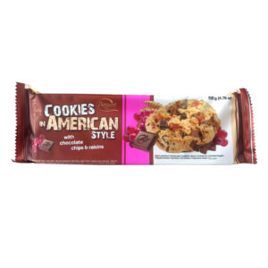 COOKIES AMERICAN CHOCO/RAISINS 18X135GR