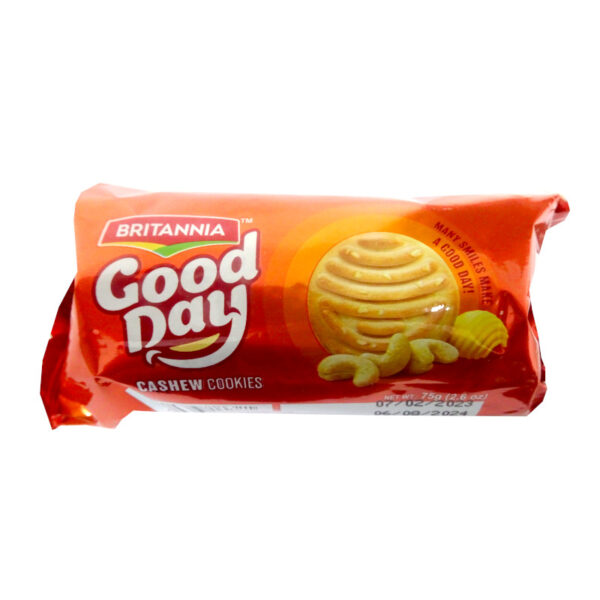 BRITANNIA GOOD DAY CASHEW 48X75GR