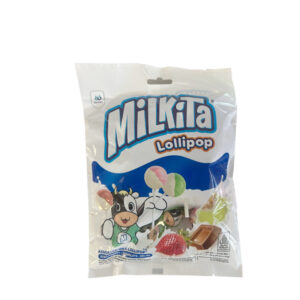 MILKITA LOLLIPOP ASSORTED 30X10ST/90GR