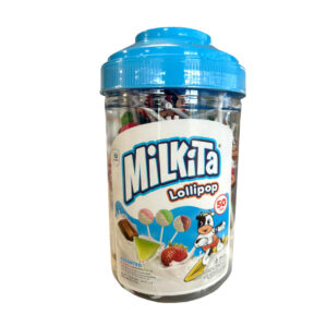 MILKITA LOLLIPOP ASSORTED FLES 6X50ST