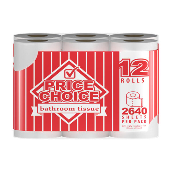 PRICE CHOICE TOILETPAIER 4X12roll