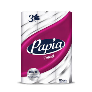 PAPIA 3 PLY TOWEL 2X12roll