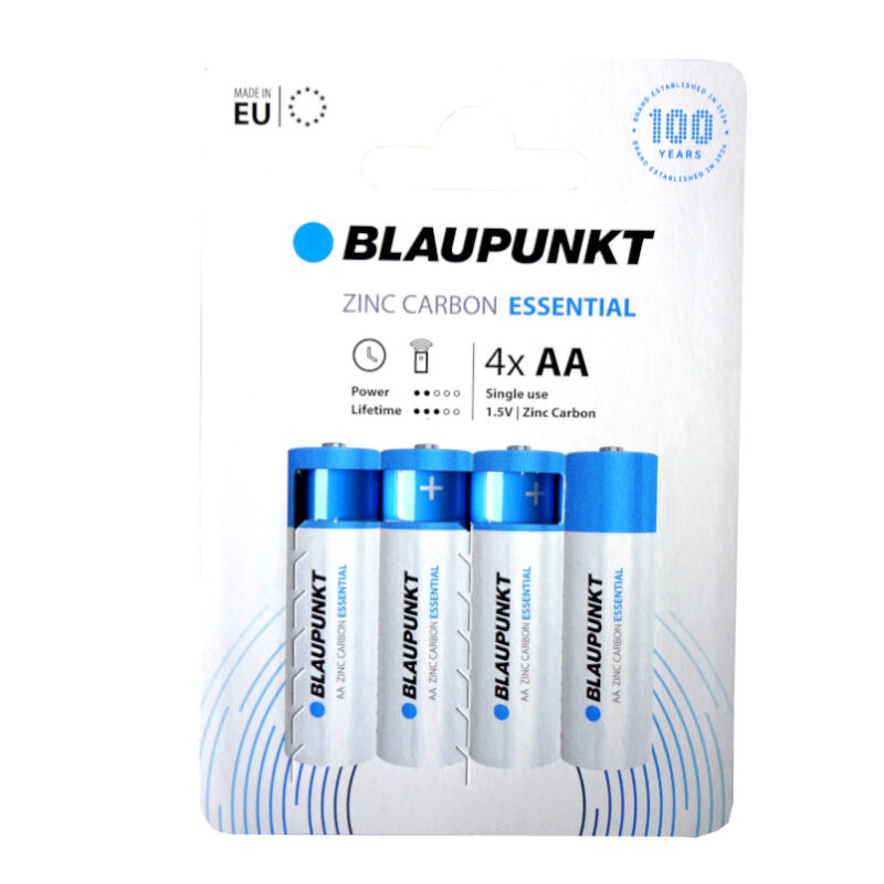 Blaupunkt Batterie Al Litio AAA – Confezione Da 4 Per Fotocamere E IoT, Durata 3x Superiore